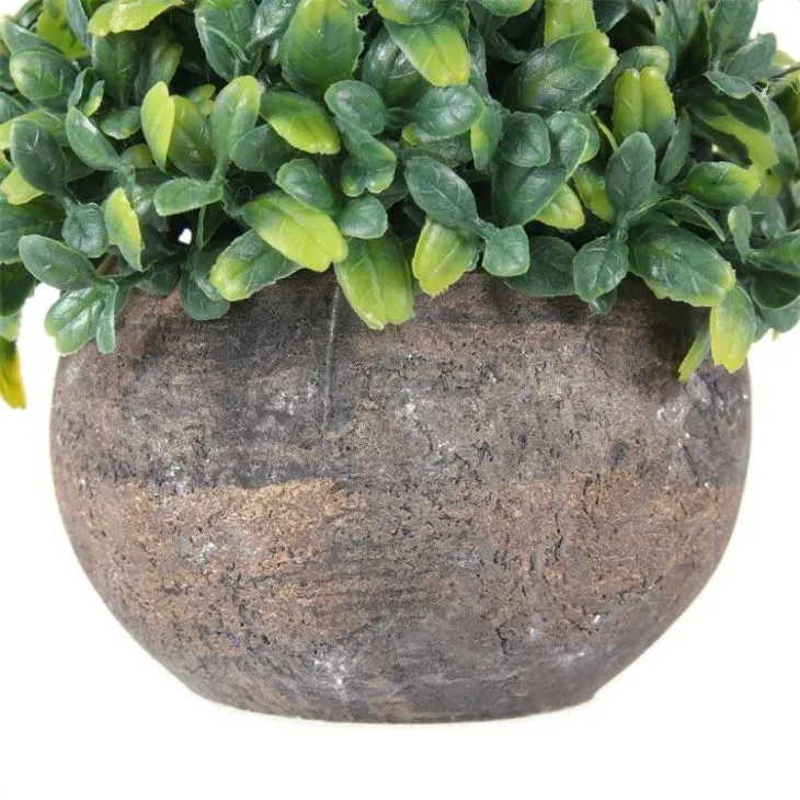 PE Artificial Green Plant Bonsai