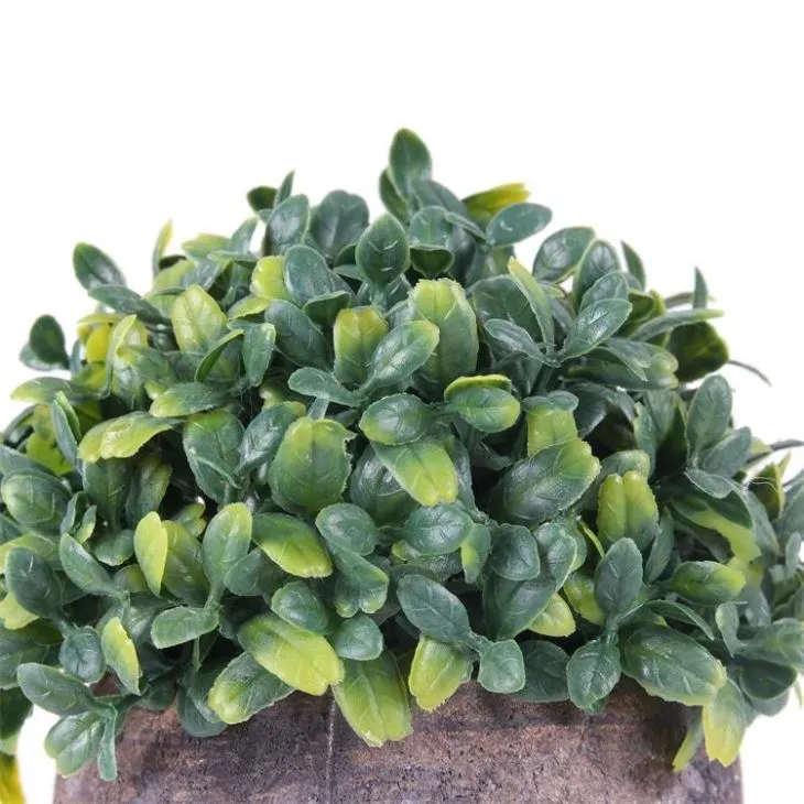 PE Artificial Green Plant Bonsai