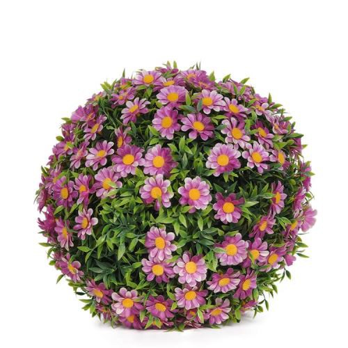 Kunstlik roosa lillega roosipalli plastist palli lillede keskosa dekoratiivne