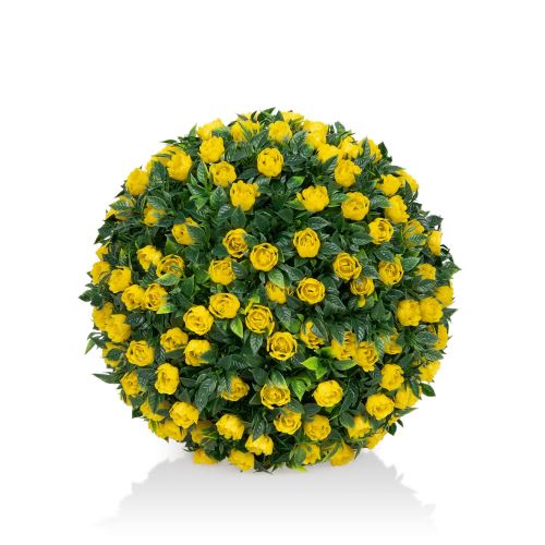 Kollane plastikust rohupalli topiary pukspuidust rohupall