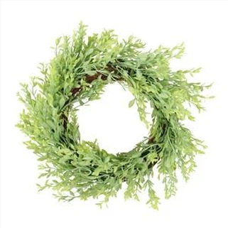 Rohulehtede pärg pulmapeo kaunistamiseks