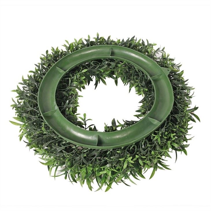 Wholesale Plastic Green New Leaf Garland Door Wreath