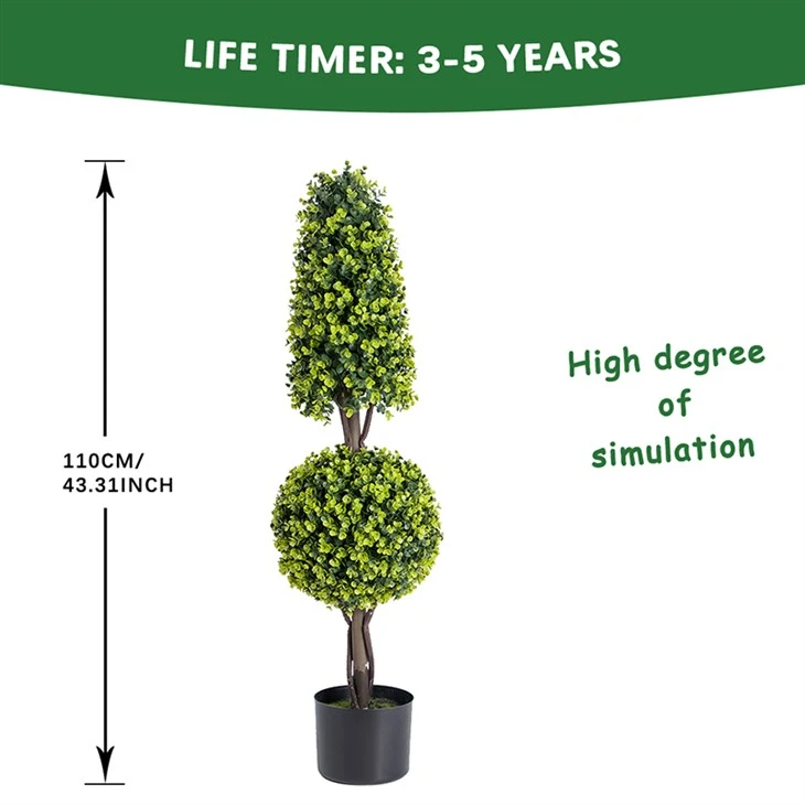 Artificial Square Tree Black Pot factory